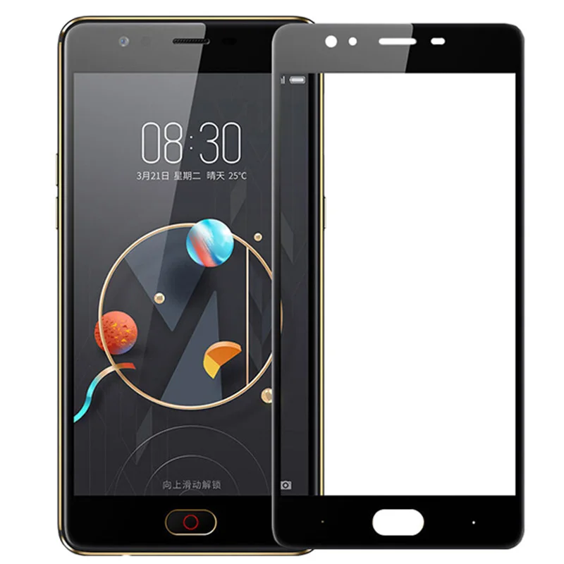 5 шт./лот полное покрытие защита закаленное стекло для zte Nubia M2/M2 Lite экран протектор