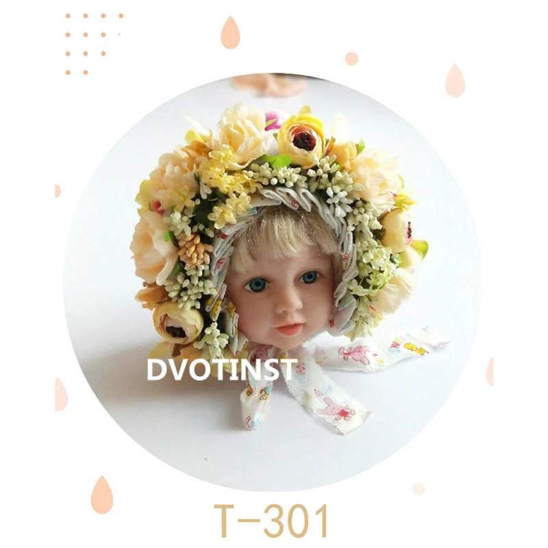 Dvotinst Новорожденный ребенок реквизит для фотосъемки цветы Цветочные шляпа красочные капот Fotografia аксессуары Студия съемки фото реквизит