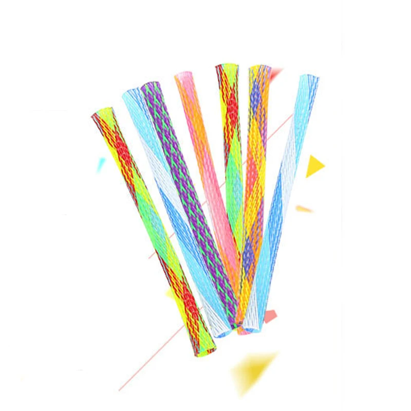 12PCS/LOT Pet Toy Bounce Telescopic Tube Cat Toy Colorful Simple Cat Teaser For Kitten