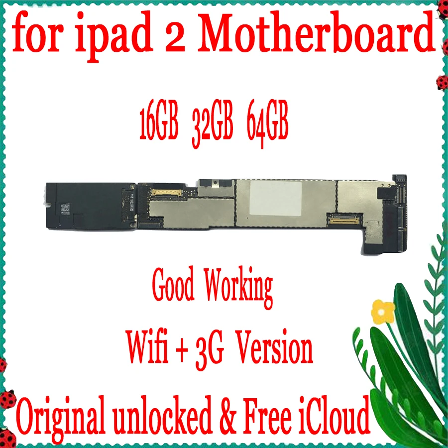Wifi + 3G версия для ipad 2 материнская плата с слотом sim карты 16 ГБ/32 ГБ/64 ГБ