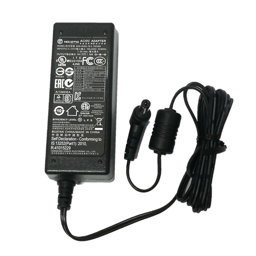 Адаптер питания для Acer S220HQL S190WL D255 e G206HQL зарядное устройство с ЖК-монитором 19 в 1 58a