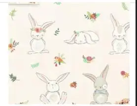 sticker Лучшие продажи, 50x70 см, съемные, детские, с мультяшным Кроликом, настенные наклейки, домашний декор, милый - Цвет: sticker