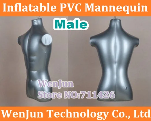 Манекен Торс мужской надувной верхняя часть тела без рук модель|mannequin inflatable|body