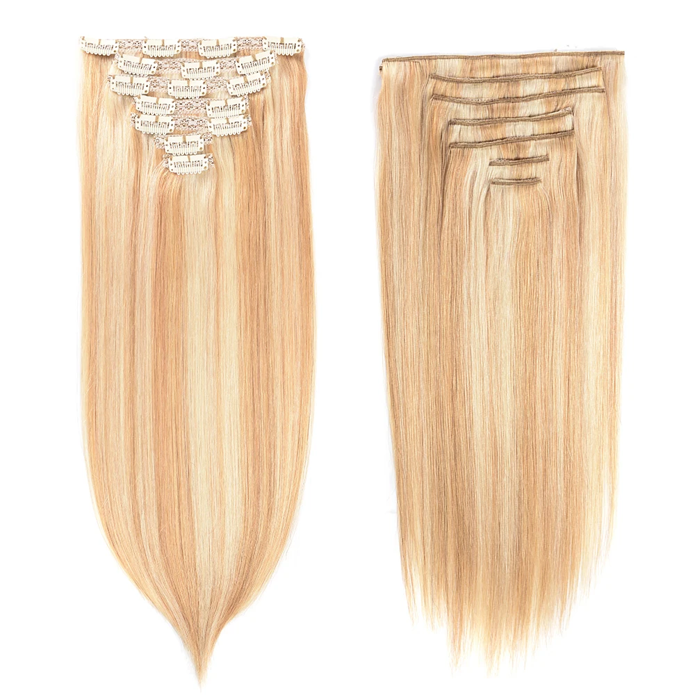 Doreen 1"-24" набор волос для наращивания на всю голову смешанных фортепианных цветов на заколках, европейские волосы Remy на заколках, человеческие волосы