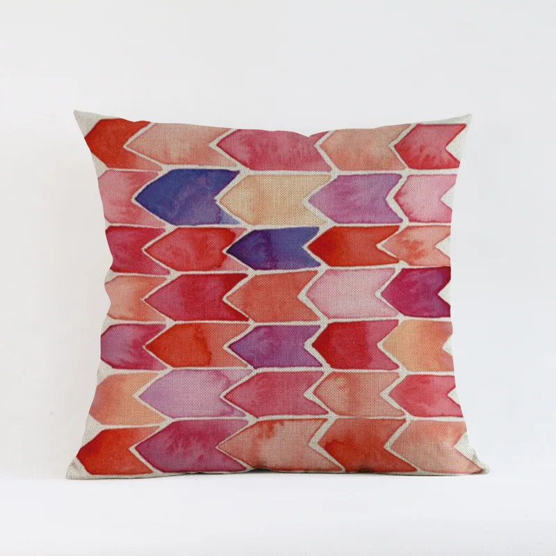 Европейская наволочка для подушки Минималистичная льняная с в виде листа