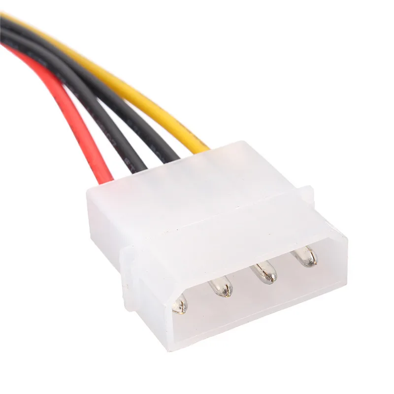 Высококачественный Кабель питания SATA 15 Pin Female to Molex IDE 4 Male адаптер двойной кабель