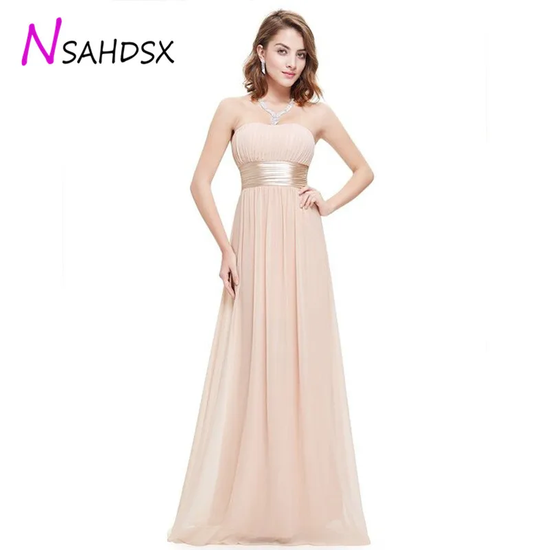 2019 распродажа платье без бретелек шифоновое длинное женское Новое банкетное