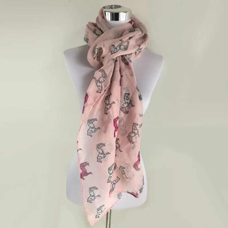 

10pcs/lot Free Shipping New Fashion Horse Infinity Scarf Snood Running Horse Scarves new fashion women scarf lady neckerchief