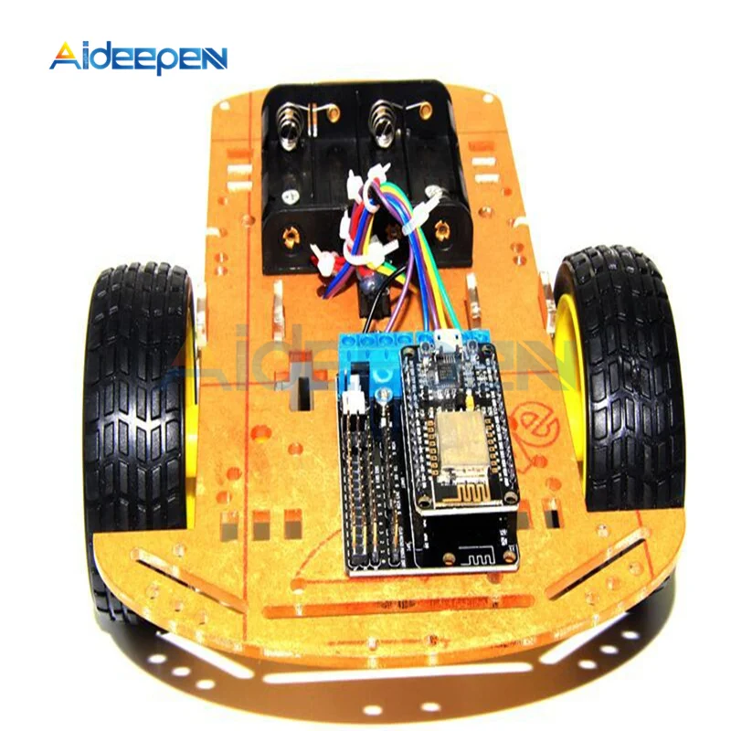 Беспроводной умный автомобильный комплект 2WD RC ESP8266 WiFi управление Lua ESP NodeMCU + L293D