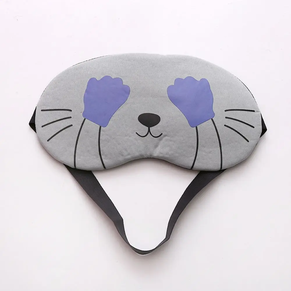 1 шт. спальная маска Eyepatch повязка на глаза, маска для сна хлопок креативный, милый, мультяшный для глаз Путешествия расслабляющий спальный помощь глаз патч затенение глаз маска