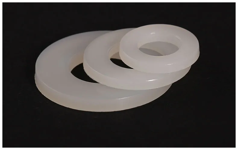 

Nylon Washers M2 M3 M4 M5 M6 M8 M10*25 M12 M14 M16 M20 M3*6*0.5 hard Plastic gasket transparent Nylon flat paded screws
