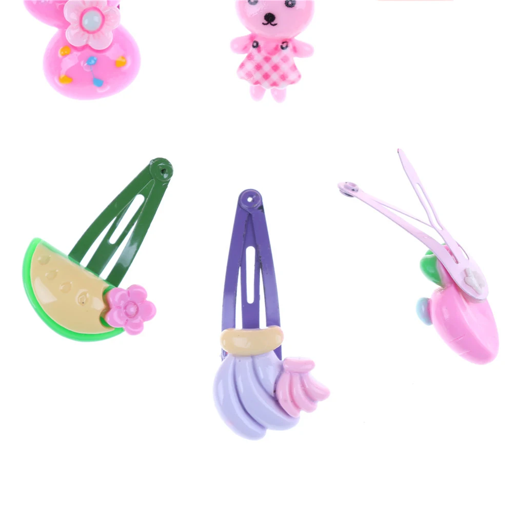 New 10pcs Mixed Assorted Baby Kid Children Girls Cartoon Hair Pin Clips Hairpin Bow | Детская одежда и обувь