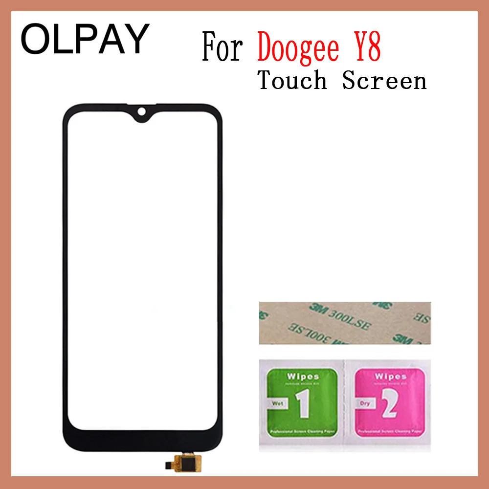 Black Y8 No Tools OLPAY 6,1 '' Новинка Для Doogee Y8 сенсорный экран дигитайзер для Doogee Y8C Сенсорная панель Сенсорный экран сенсор Переднее стекло инструменты - Цвет: Black Y8 No Tools