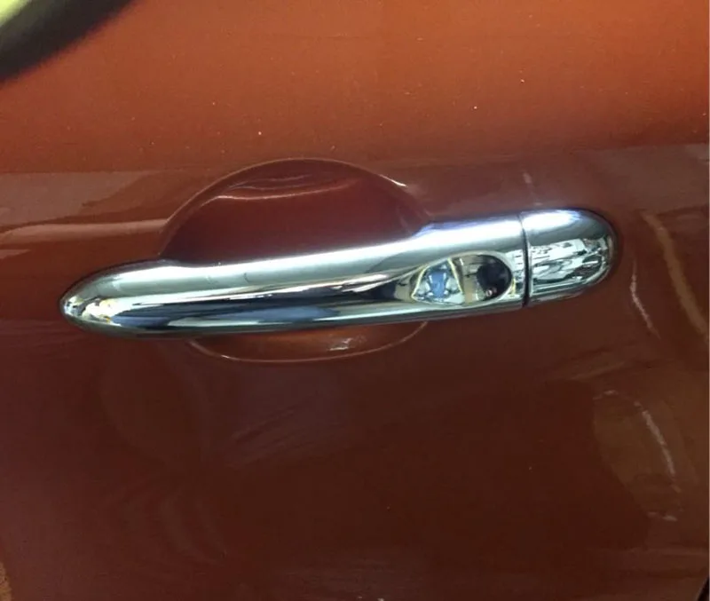 Для Renault Captur capture samsung qm3 Дверная Ручка хромированная накладка аксессуары цвет углеродное волокно