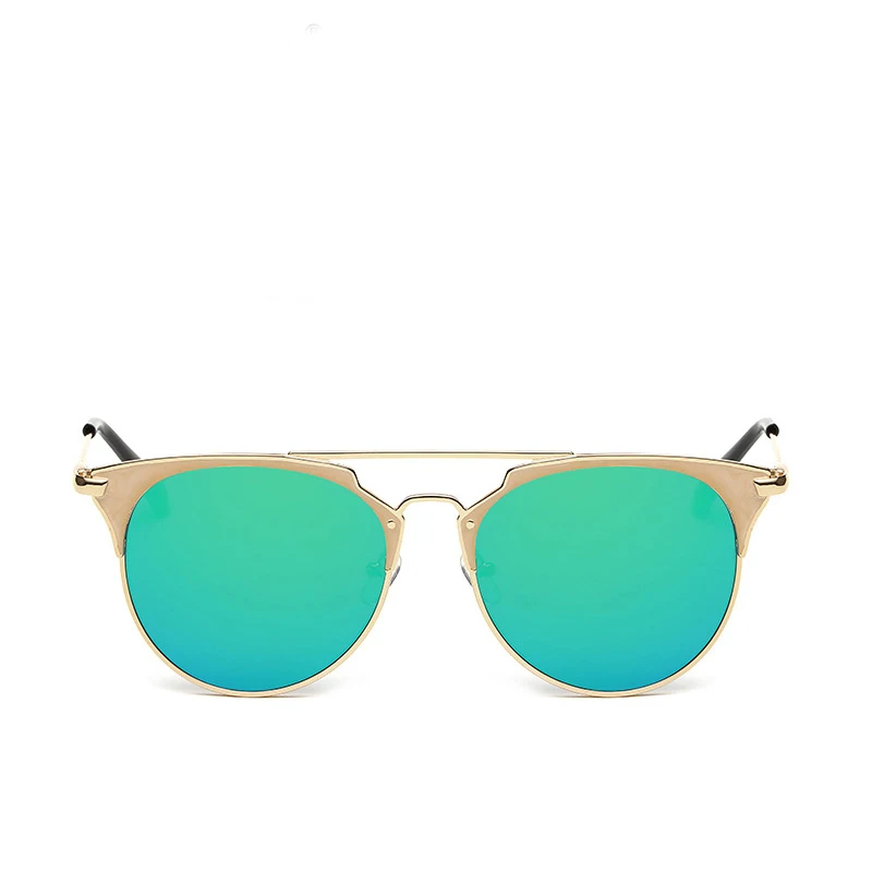 Металлические солнцезащитные очки бренд кошачий глаз feminino lentes oculos gafas de sol masculino
