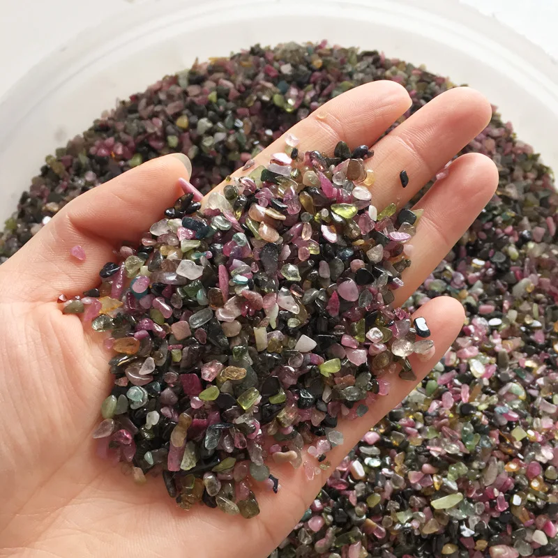 

50 г натуральные Хрустальные цвета Rubellite красный турмалин гравий камень кварц необработанный Минеральный Образец Камень для украшения аква...