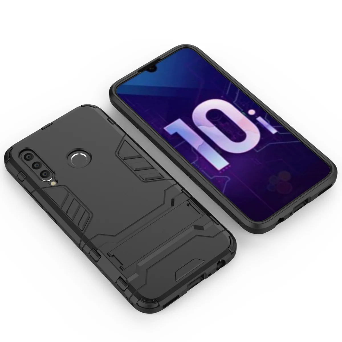 3D ударопрочный армированный чехол для huawei Honor 10, 9, 20 Lite, 10 lite, 9i, 10i, 20i, 20 lite, ТПУ защитный жесткий чехол для телефона с подставкой