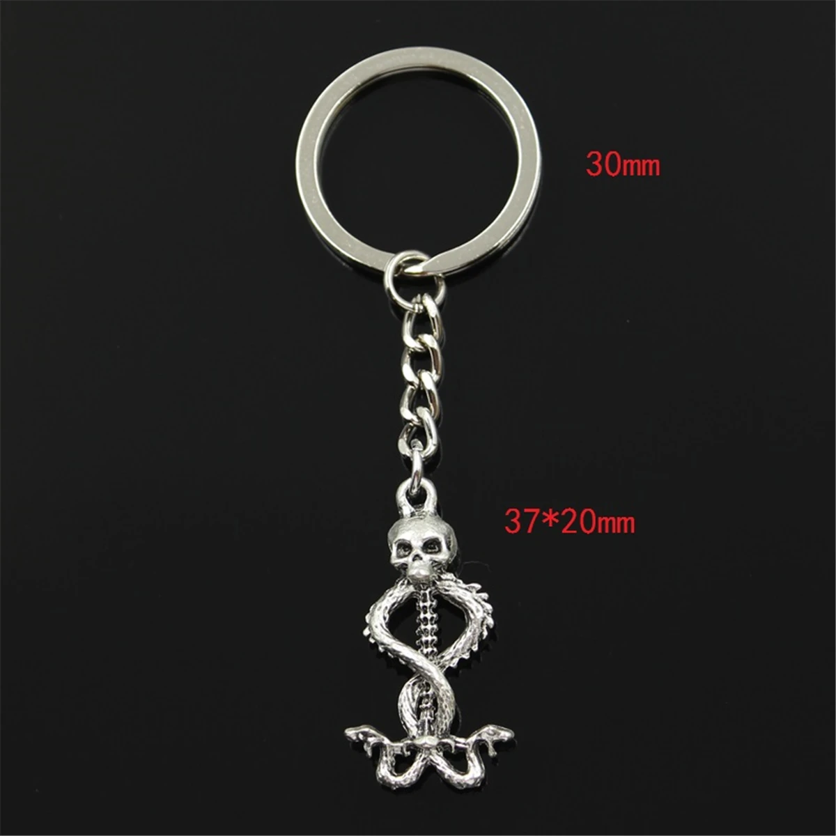 New Hot Men Key Ring Metal Chain Keychain Gift Jewelry Bronze Silver Color Skull Skeleton Wand Pendant Great Promotion | Украшения и
