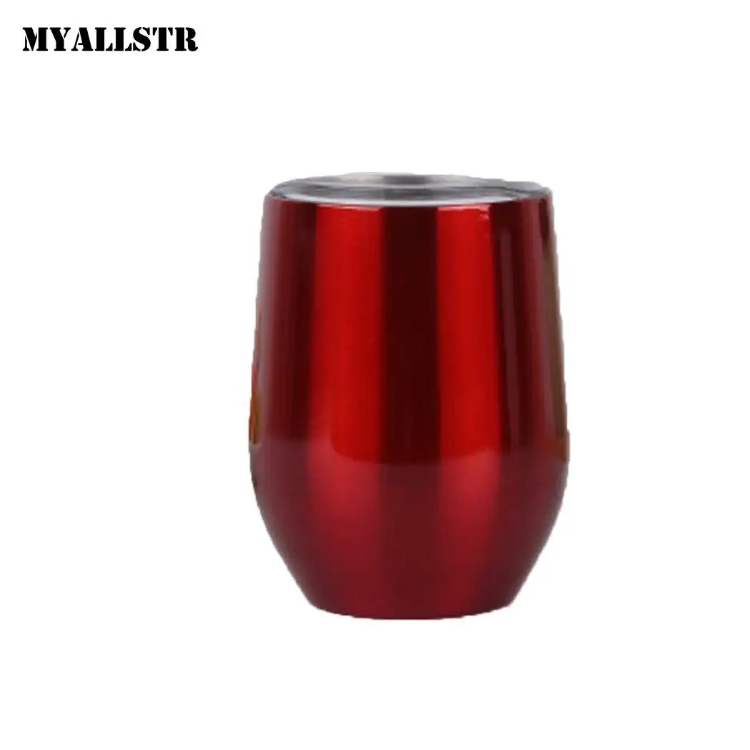 12 унций однотонные Нержавеющая сталь термос чашка бутылка для воды офиса