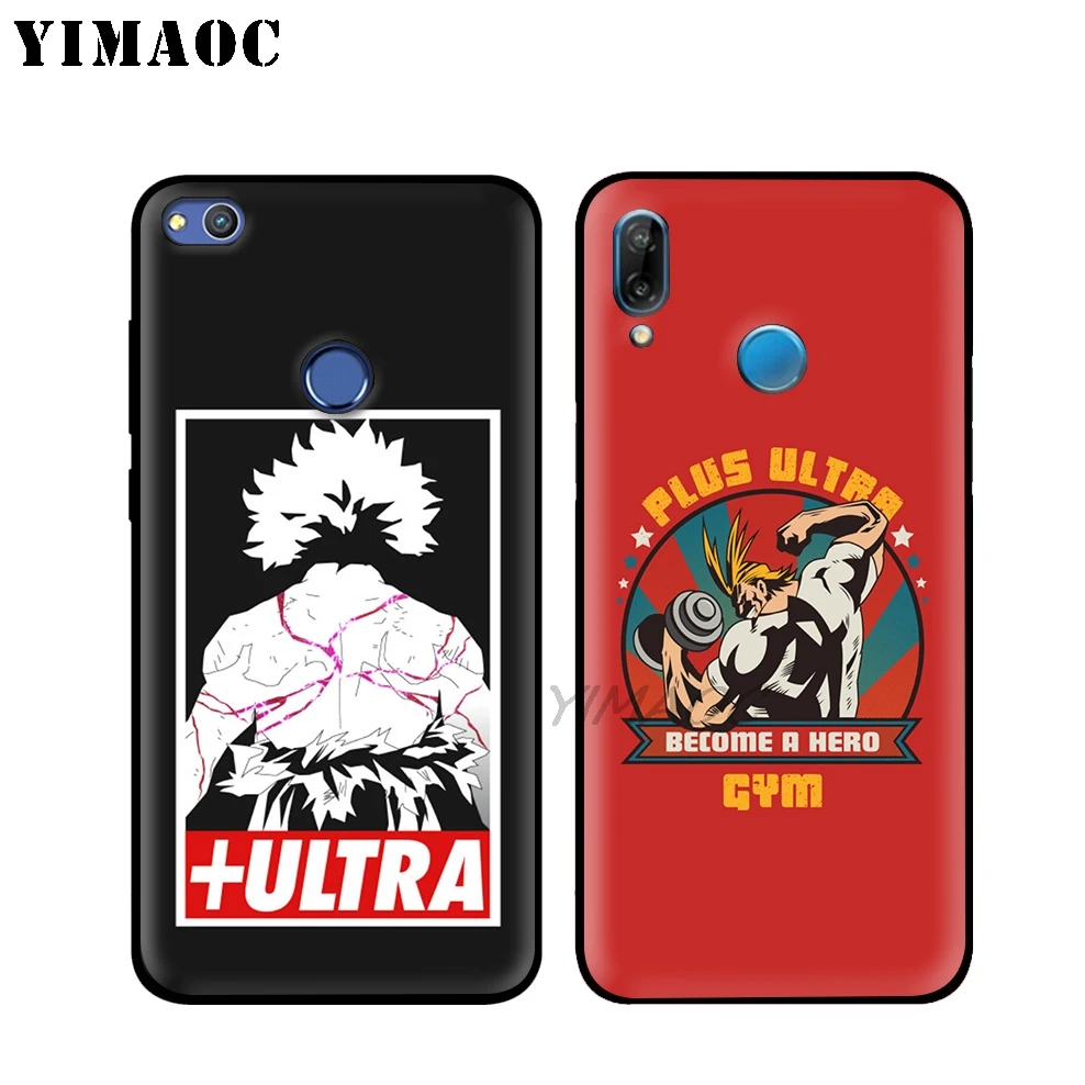 My Hero Academia Plus Ultra Soft Case for Huawei Honor Mate 20 9X Note 10 Pro 8X 8 6A 7A 7X 7C Y9 Y7 Y6 Prime 2018 2017 View |