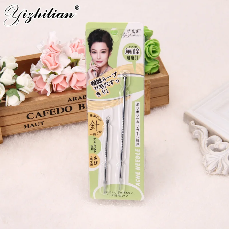 Игла для чистки лица удаления угрей прыщей игла Палочки Нержавеющая сталь уход