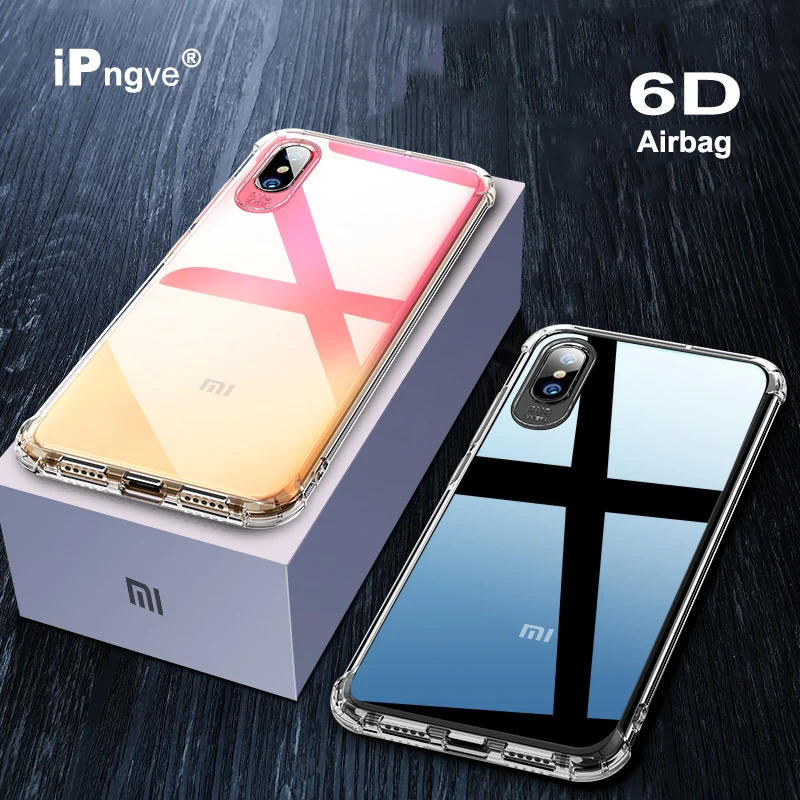 IPNGVE 6D водителя свою очередь звук дизайн прозрачный ТПУ чехол для xiaomi Mi 8/Explorer