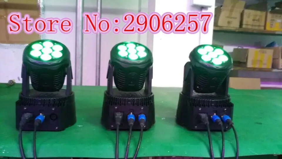 Led Moving Head Wash 7x12 Вт мини музыкальный звук свет для сцены Рождественская вечеринка 4