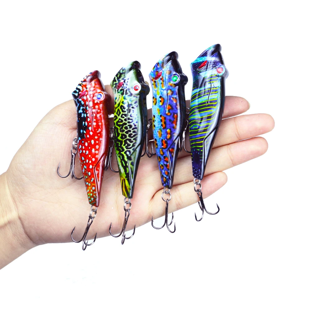 ZXZ Minnow твердая бионическая 3D наживка для глаз 6 # крючок воблеры плавания