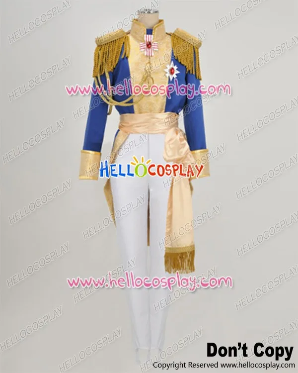

The Rose Of Versailles Cosplay Oscar Francois De Jarjayes Uniform Costume H008