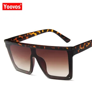 Yoovos Роскошные Ретро 2021 Квадратные Солнцезащитные очки женские винтажные солнцезащитные очки конфетных цветов с линзами для мужчин Классические уличные дорожные очки