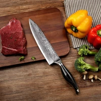 sunnecko 8 inch chef knife damascus steel kitchen knives japanese vg10 sharp blade pakka wood handle meat fruit cutter knives