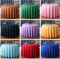 festival tablecloth solid color round table cloth decoration for home wedding party hotel restaurant banquet decor table cover