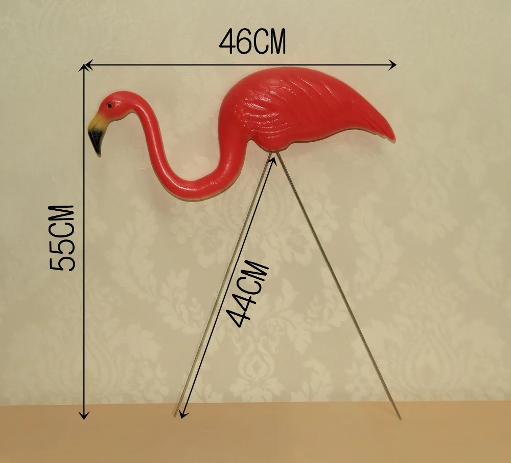 Пластиковые красные или розовые фламинго декоративные украшения для сада двора