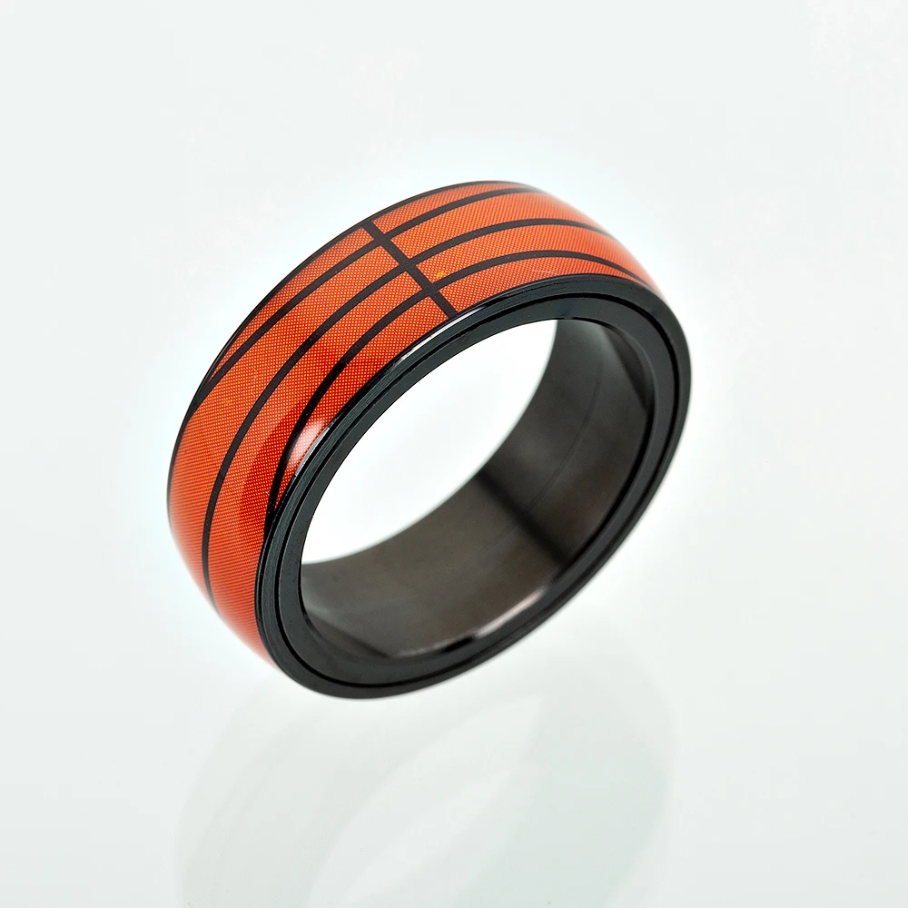 ELSEMODE титановое стальное Спортивное кольцо Спиннер для баскетбола и футбола