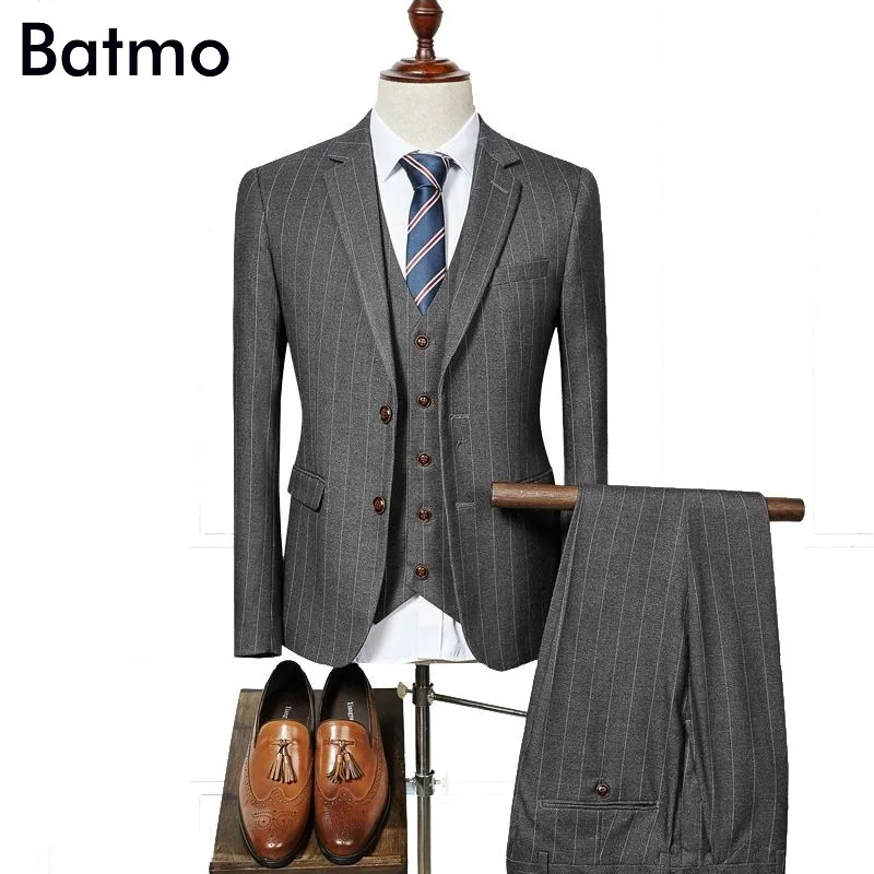 2017 новое поступление высокое качество модные однобортные костюмы для мужчин