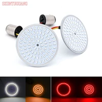 motorcycle 2 inch bullet style led inserts turn signal light frontrear 50mm turning light amberred indicator light