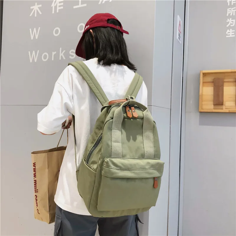 Bag bag female Korean high school students backpack ins wind ancient campus fashion small backpack