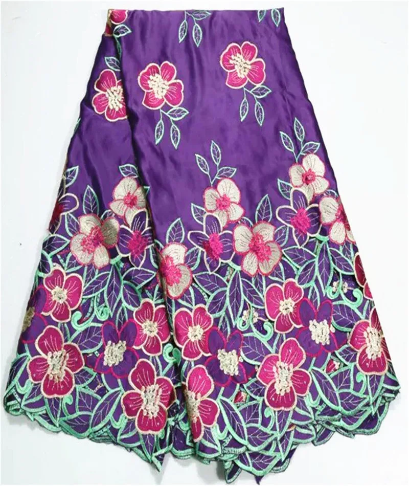 Красивые африканские Королевский синий шелк кружева швейцарская вуаль