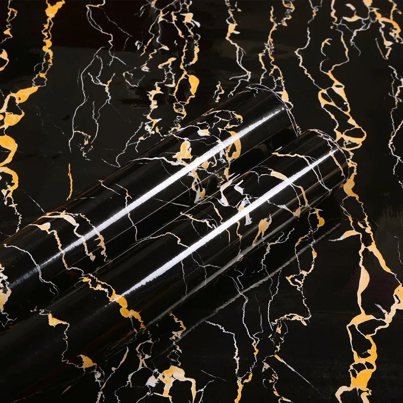 

2019 new marble printing wall papers self-adhensive wall cover marble stickers waterproof heat resistant kitchen table protector