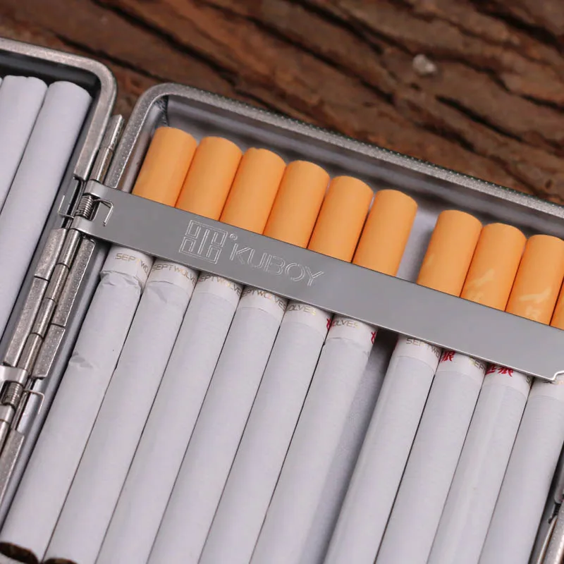 Кожаный портсигар(hold 20 pcs) ультра-тонкий портсигары портсигар Холдинг аксессуары для табака