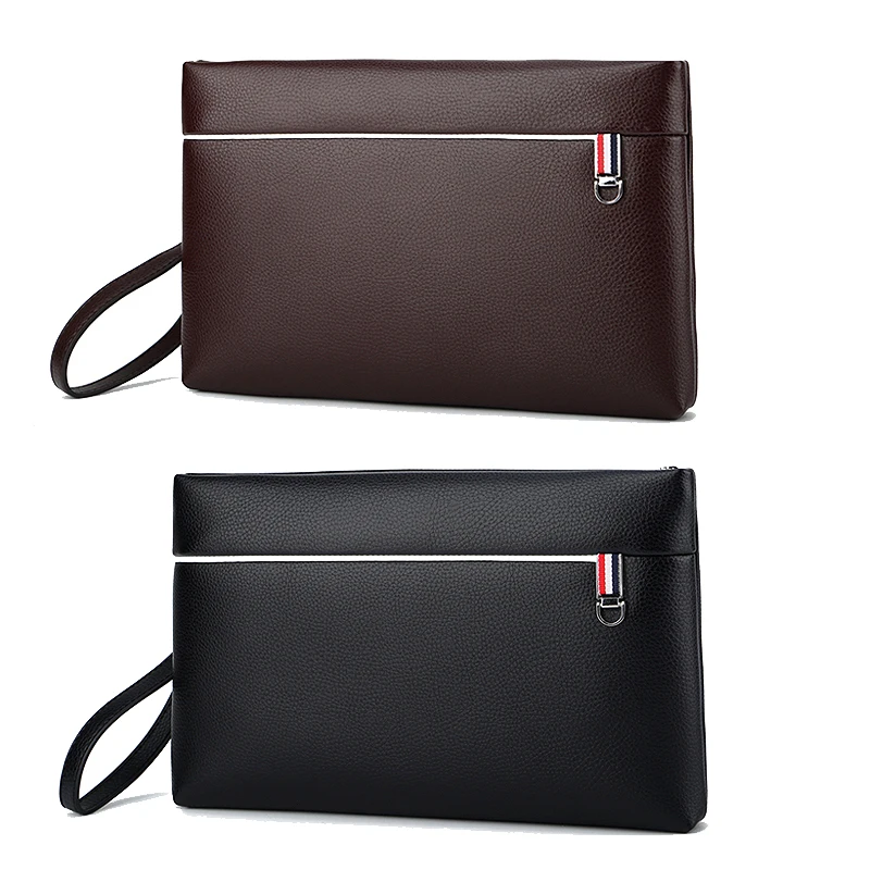 Мужской кожаный кошелек новинка длинный с рисунком личи большая вместительность