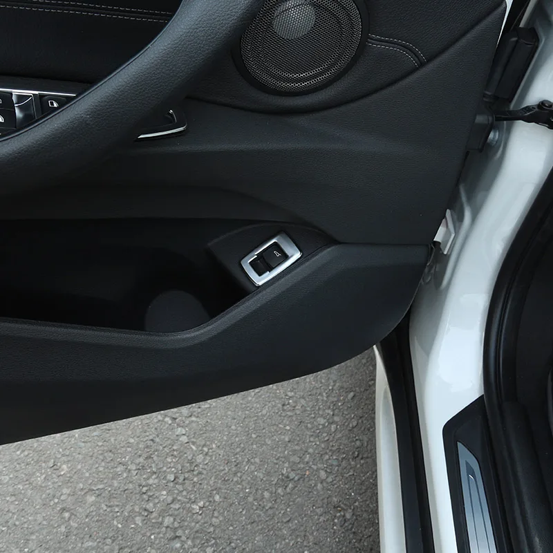 Для BMW X1 F48 2016-2019 для X2 F47 2018-2019 ABS матовая хромированная Внутренняя дверь Swtich рамка