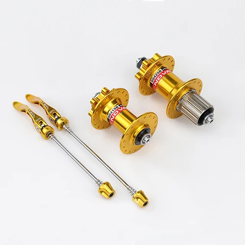 Gold 32H Pair 11S Novatec D041SB D042SB 32 36 отверстий концентраторы для горного велосипеда Mtb дисковый тормоз ступица велосипеда со стальным корпусом кассеты 8 9 10 11S 100 мм 135 мм - Цвет: Gold 32H Pair 11S
