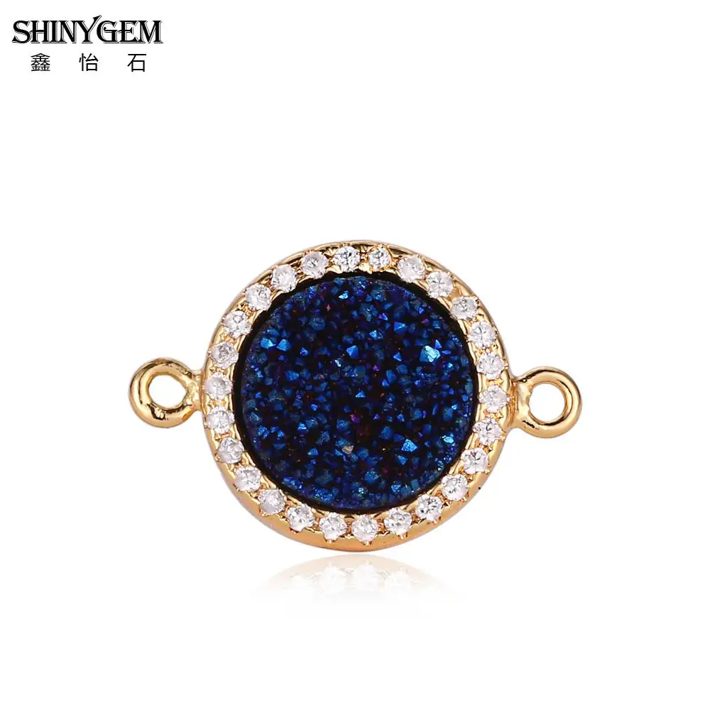 Круглые соединители ShinyGem для изготовления ювелирных изделий из драгоценных