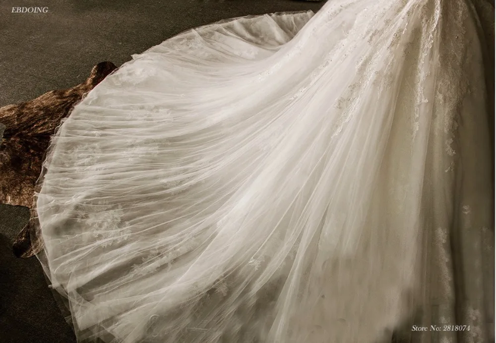 

Real Photo Vestidos De Novia Ball Gown Wedding Dresses 2018 Sweetheart Neckline Sleeveless Lace UP Plus Size With Lace Beaded