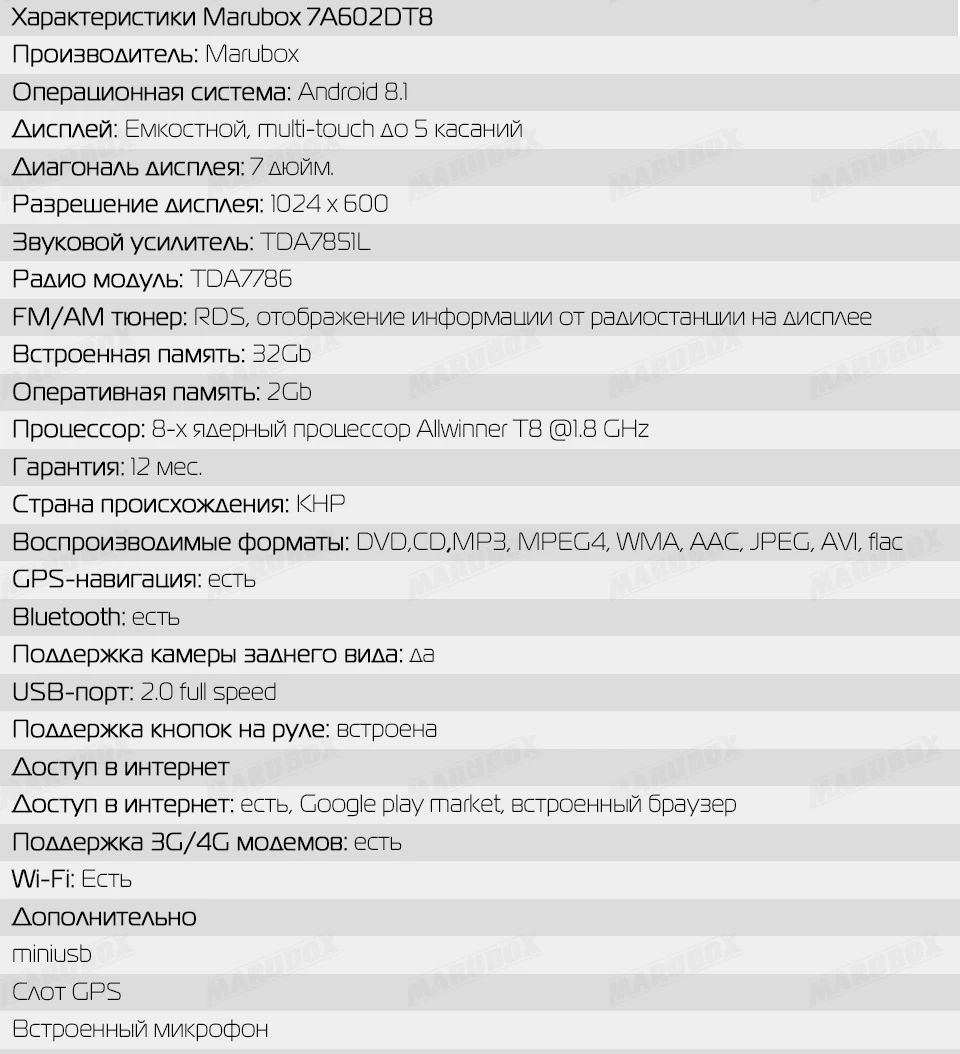 MARUBOX 2 Din Android 8,1 для Renault Duster 2010-, Logan, Sandero gps Navi Стерео Радио dvd-плеер автомобиля 7A602DT8