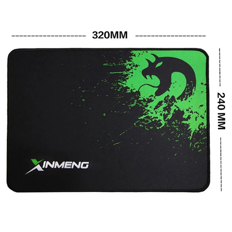 green Xinmeng игровой коврик для мыши нескользящая резиновая основа коврик для мыши премиум-текстурированный коврик для мыши для игр в офисе или дома - Цвет: green