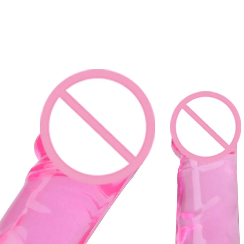 Секс-игрушки фаллоимитатор Желе Двойное проникновение Анальная пробка пенис