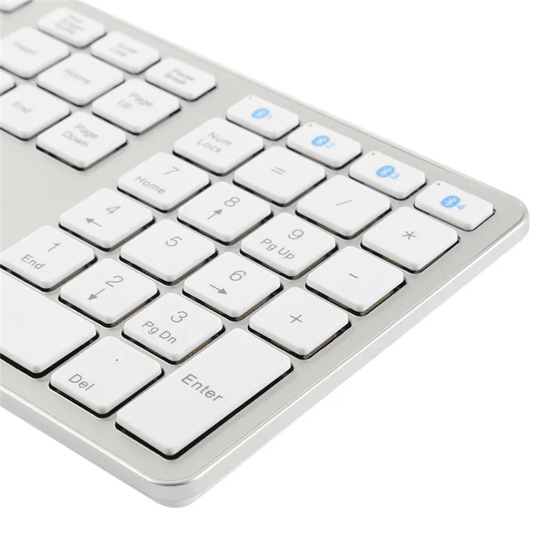 Ультра тонкая Bluetooth беспроводная клавиатура 104 клавиш для APPLE iOS iPad клавиатура Android Windows ноутбук игровая для дома и офиса