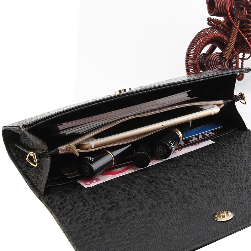 2019 золото сумочка на цепочке для леди Для женщин Сумочка Мода Конверт мешок